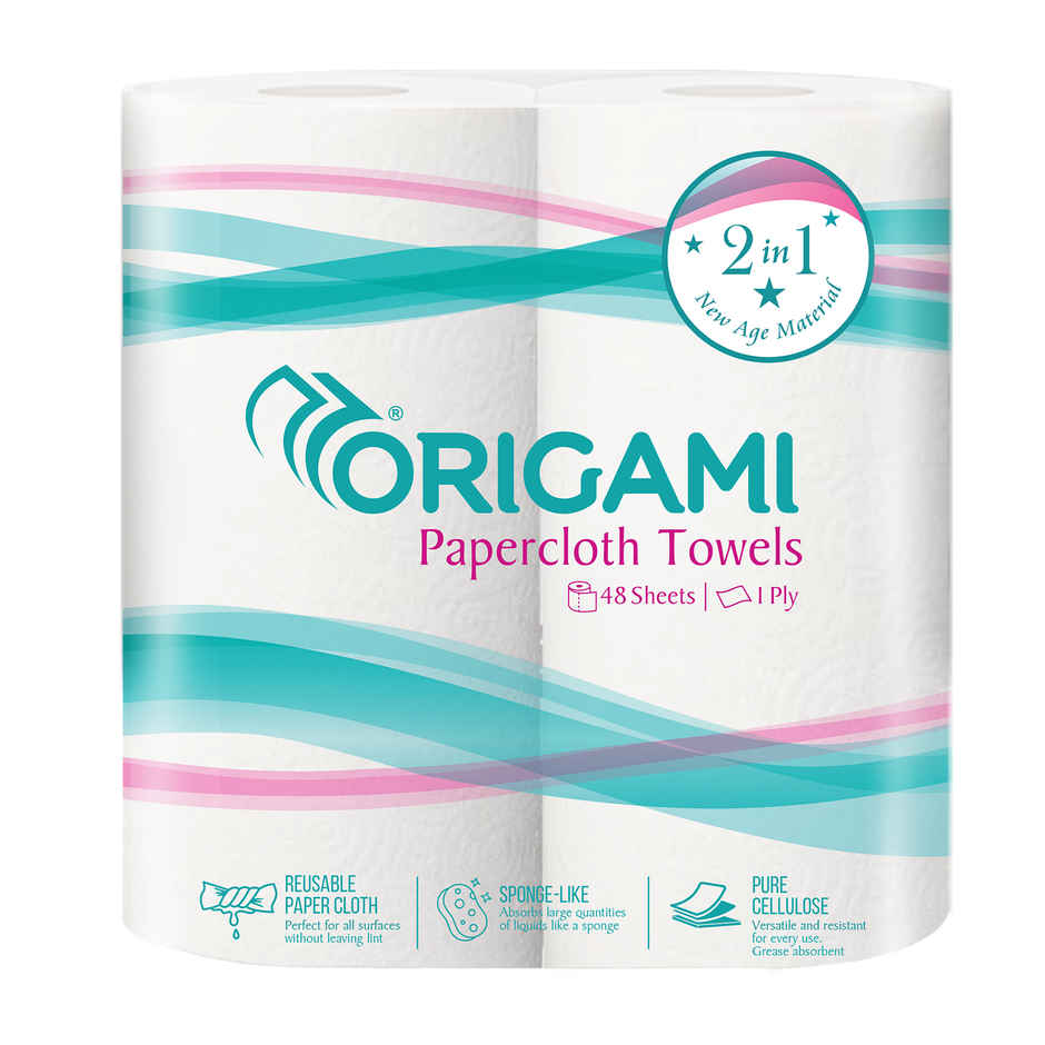 Origami Reusable Kitchen Towels, 4 Ply