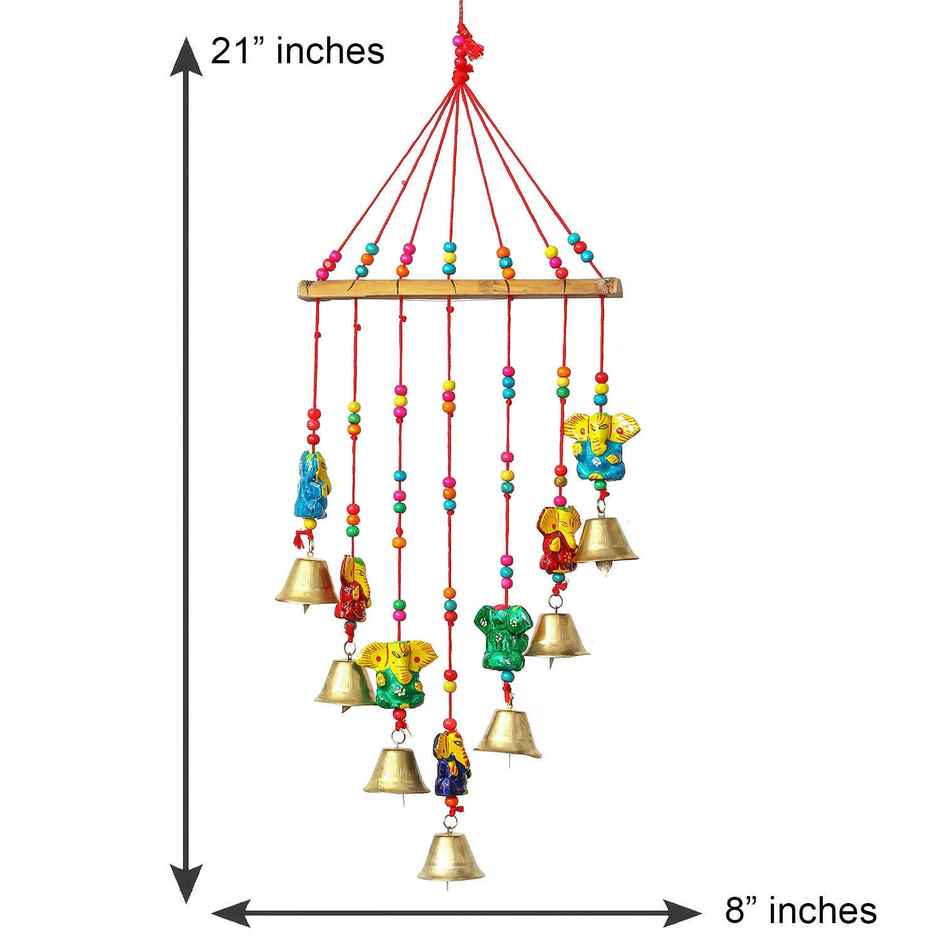 Handcrafted Decorative Lord Ganesha Wall/Door/Window Hanging Bells | eCraftIndia