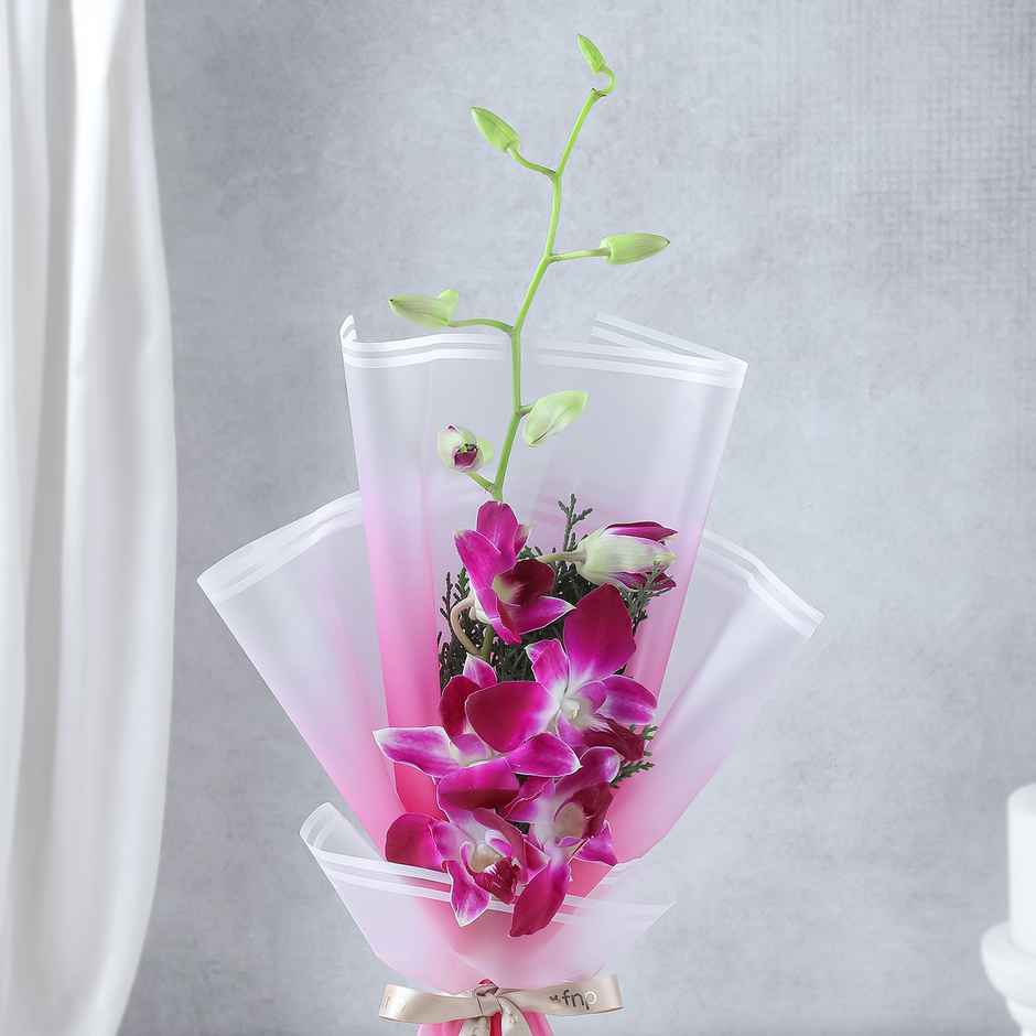 FNP Single Purple Orchid Bouquet | Gifting