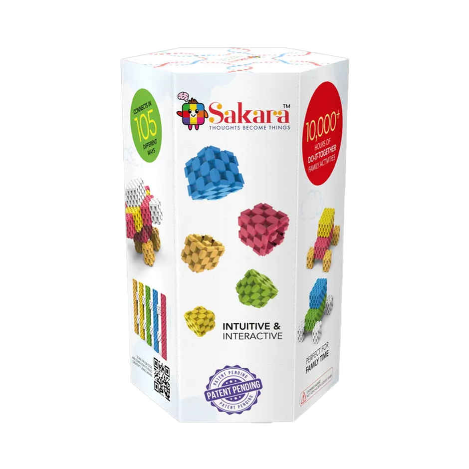 Sakara 66Pcs Cubes Colorful Building Blocks Kids Toys | Light Colors