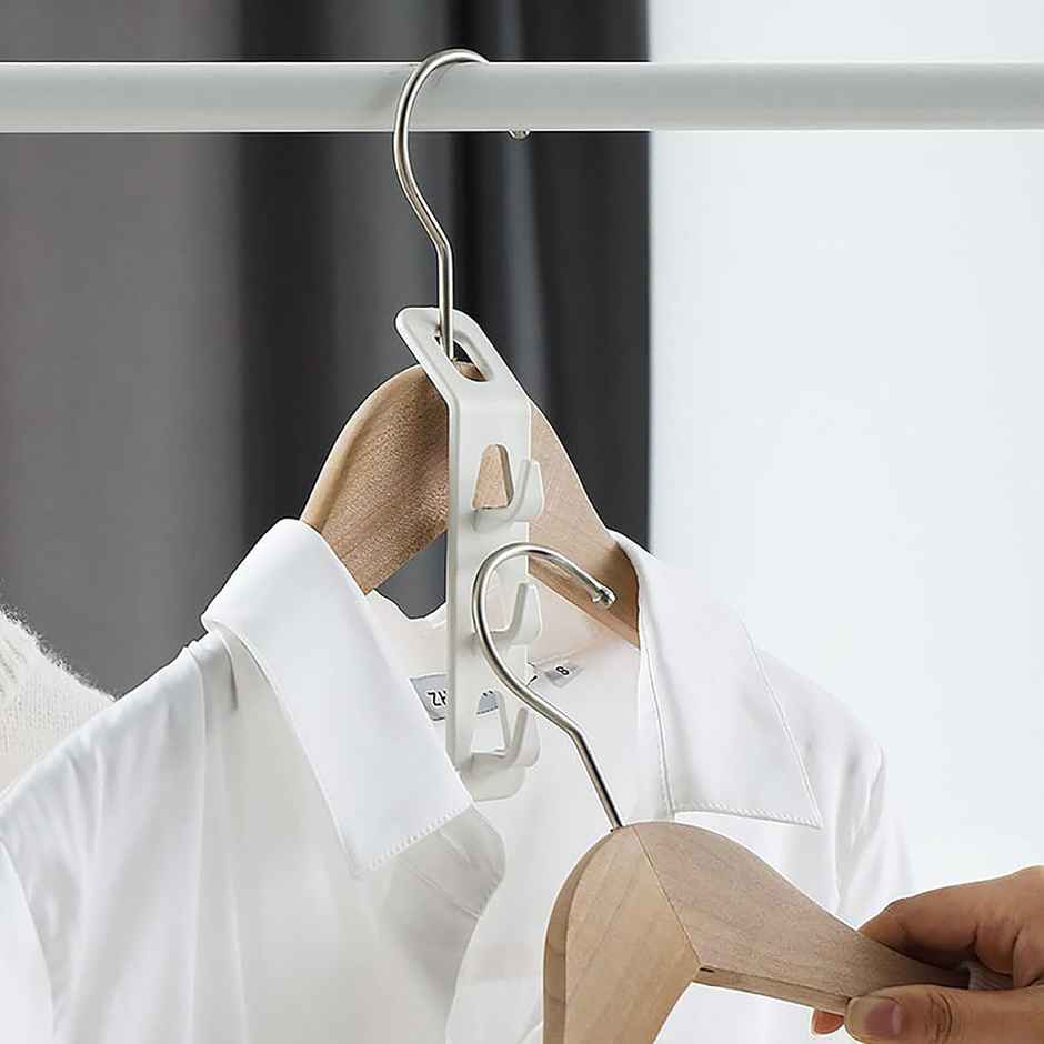 New Dawn Set Of 4 Cloth Hangers For Wardrobe Multi-Function Shirt Hanger