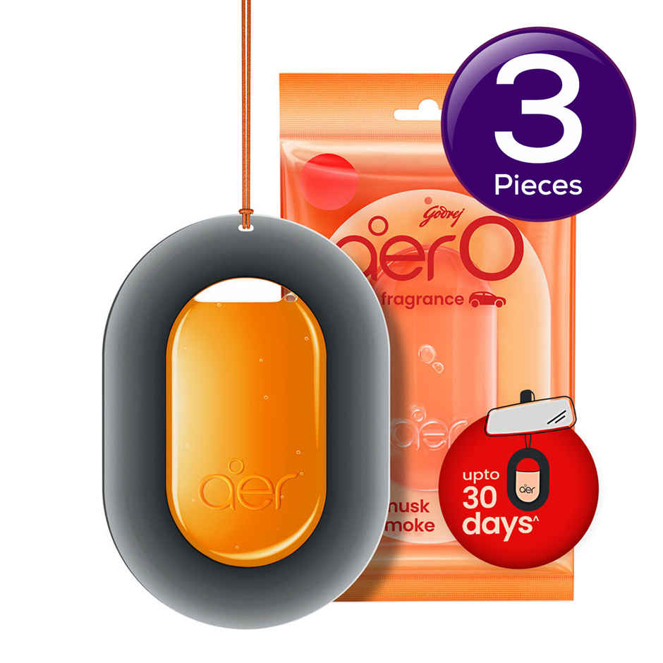 Godrej Aer O - Hanging Car Air Freshener - Musk After Smoke Combo