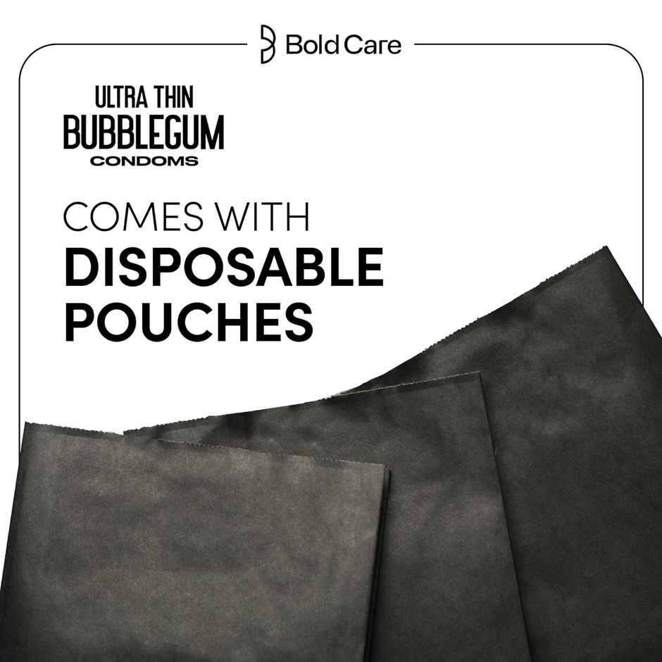 Bold Care 404 Super Ultra Thin Bubblegum Flavored Condoms For Men