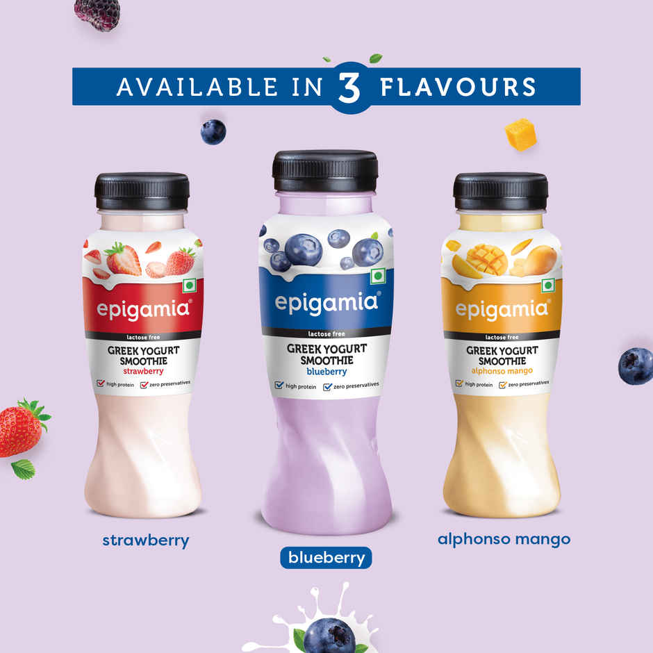 Epigamia Greek Yogurt Blueberry Smoothie Combo