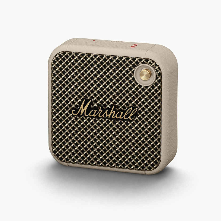 Marshall Willen Portable Bluetooth Speaker with 15+ Hours of Portable Playtime, Dust & Waterproof (IP67) - Cream