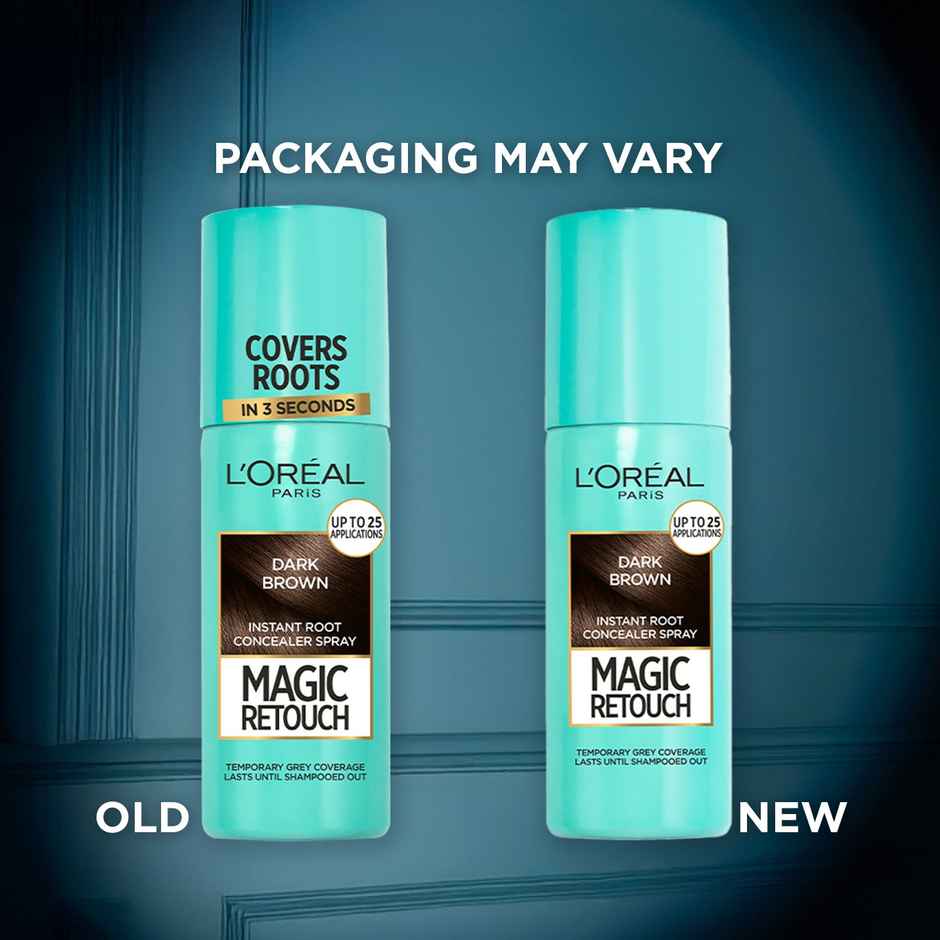 L'Oreal Paris Magic Retouch Root Touch Up Hair Colour Spray, 2 Dark Brown