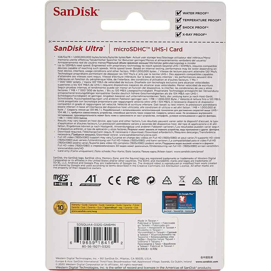 Sandisk Extreme Pro Microsd Uhs I Card 256Gb For 4K Video