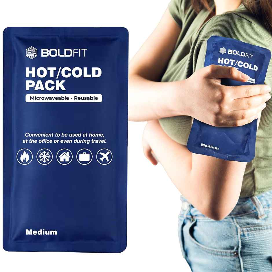 Boldfit Reusable Hot And Cold Ice Pack For Pain Relief 125Mm X 215Mm - Medium
