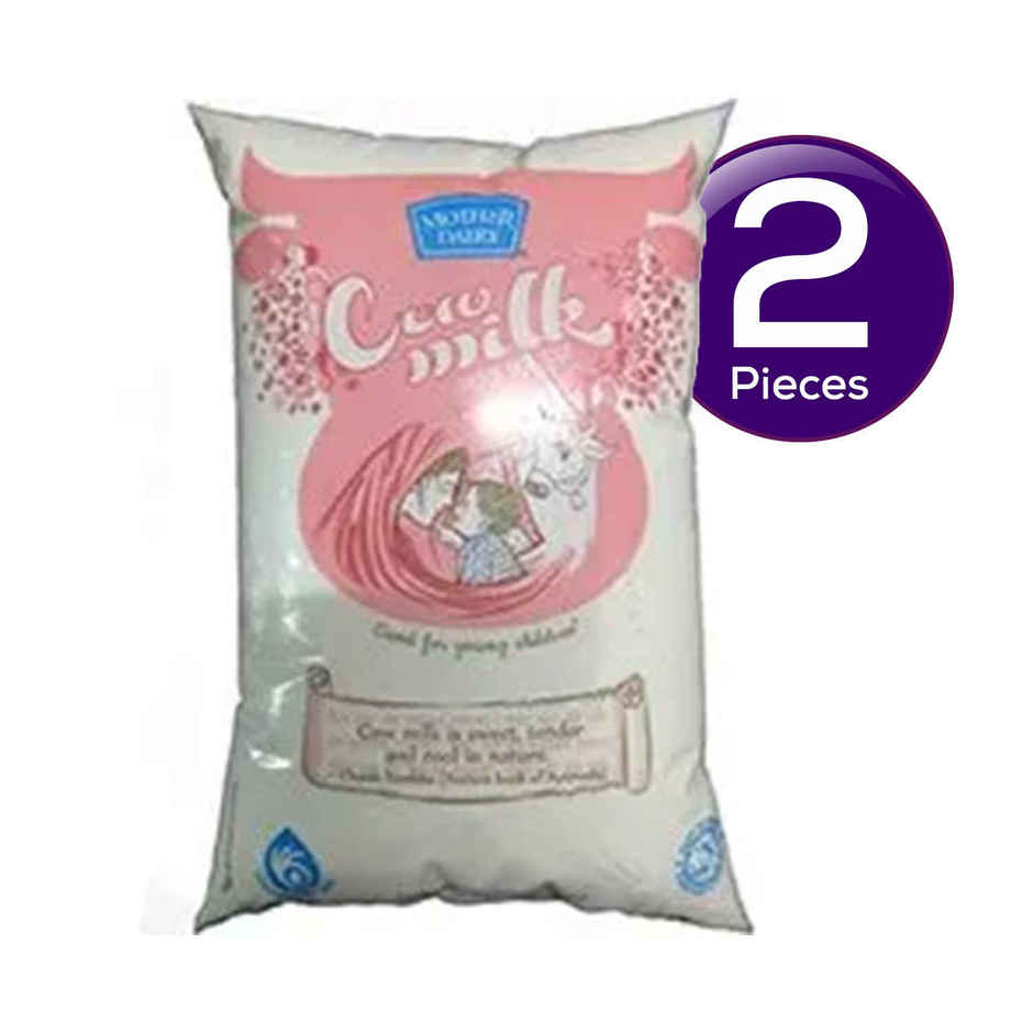 Mother Dairy Cow Fresh Milk (Pouch) Combo