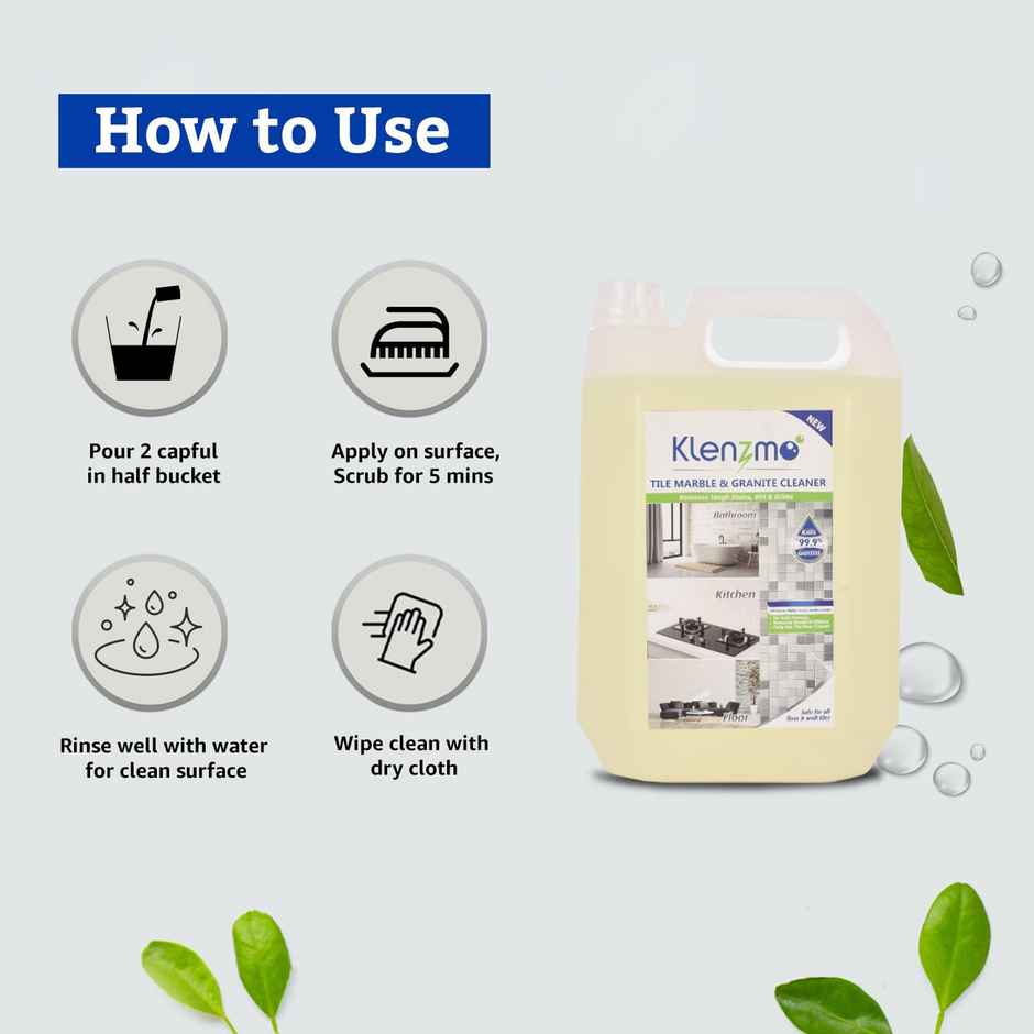 Klenzmo Tile Marble & Granite Cleaner and Stain Remover