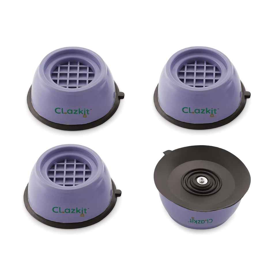 Clazkit Multi-Purpose Heavy Duty Stand Refrigerator/Washing MachineBlue | Pack of 4