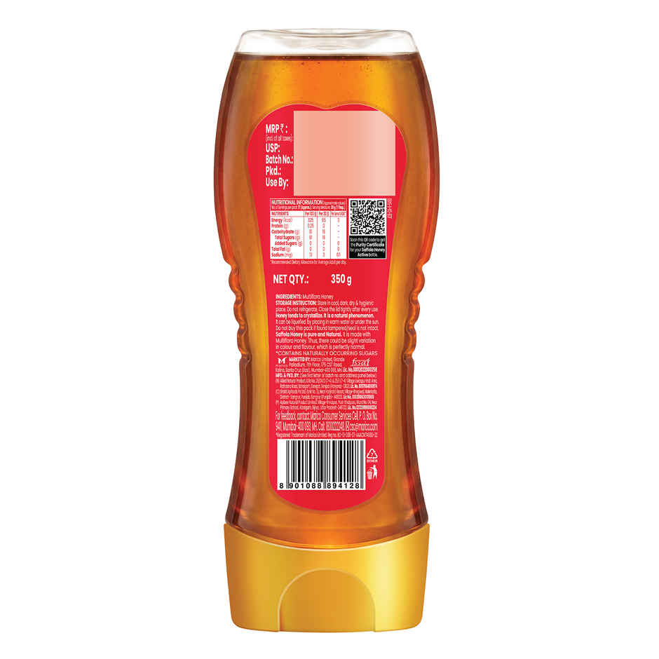 Saffola Honey Active, Made with Forest Honey, Pure Honey, No sugar adulteration