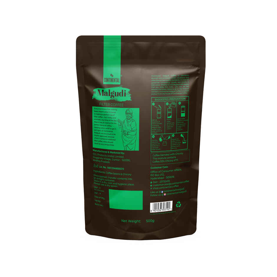 Continental Malgudi Filter Coffee - Pouch