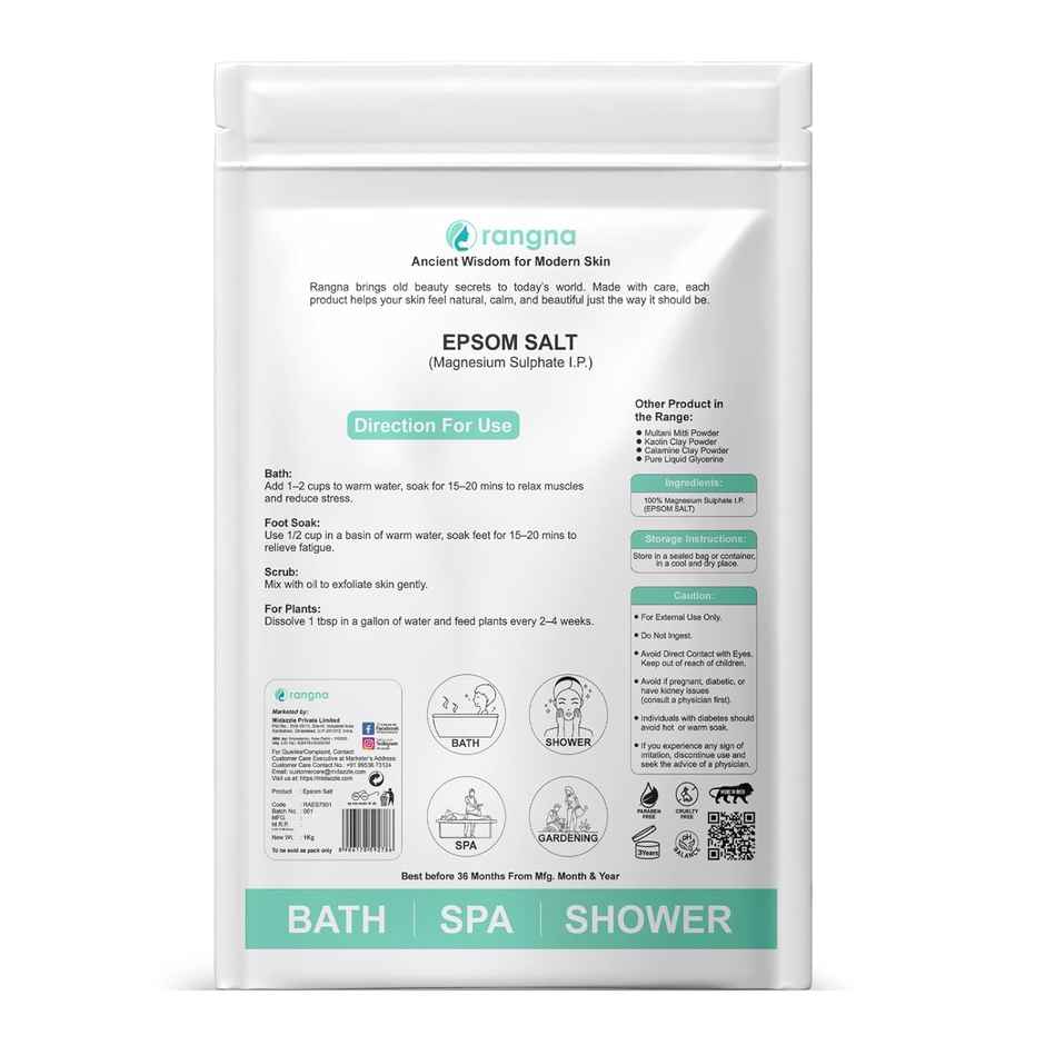 Rangna Epsom Salt Crystal and Refreshing Bath | RAES7901