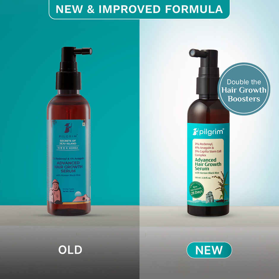 Pilgrim Advanced Hair Growth Serum with Redensyl & Anagain Reduces Hair Fall & Boosts Hair Growth