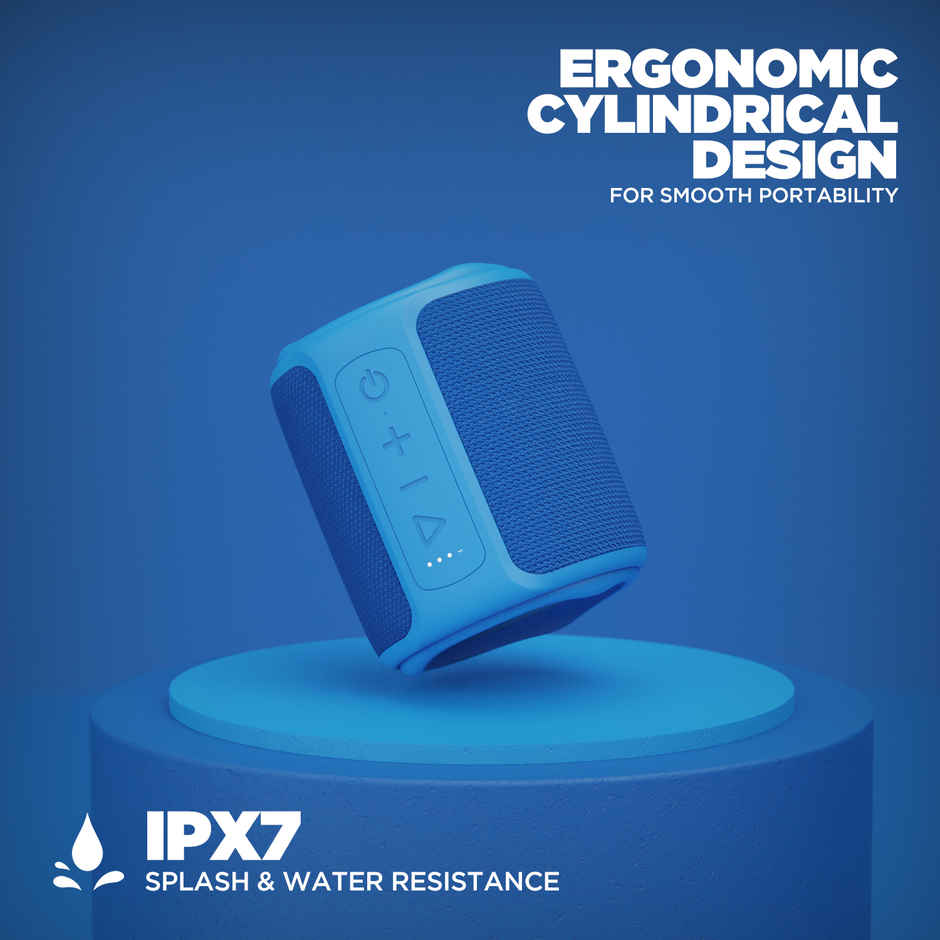 boAt Stone 358 Bluetooth Speaker w/ 10W RMS Stereo Sound & IPX7 Water Resistance (Royal Blue)