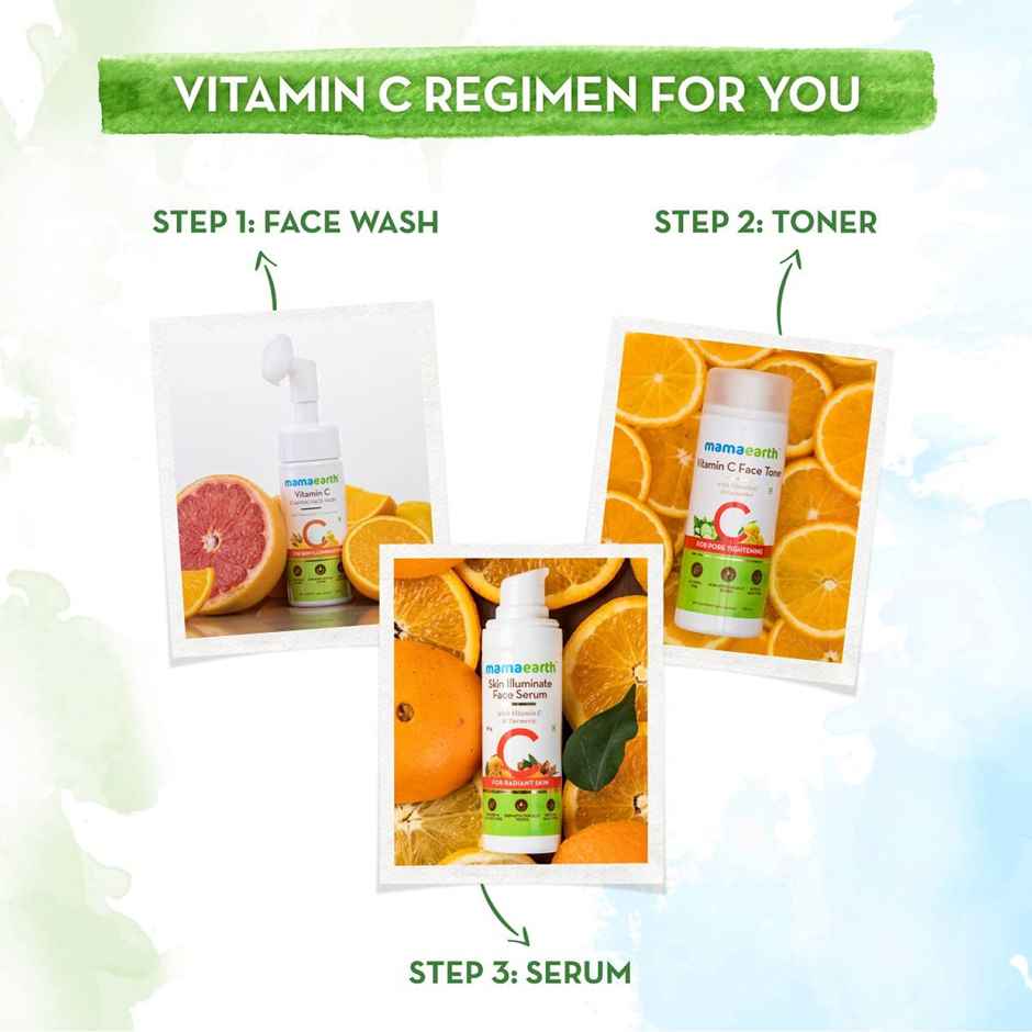 Mamaearth Skin Illuminate Face Serum With Vitamin C & Turmeric For Radiant Skin