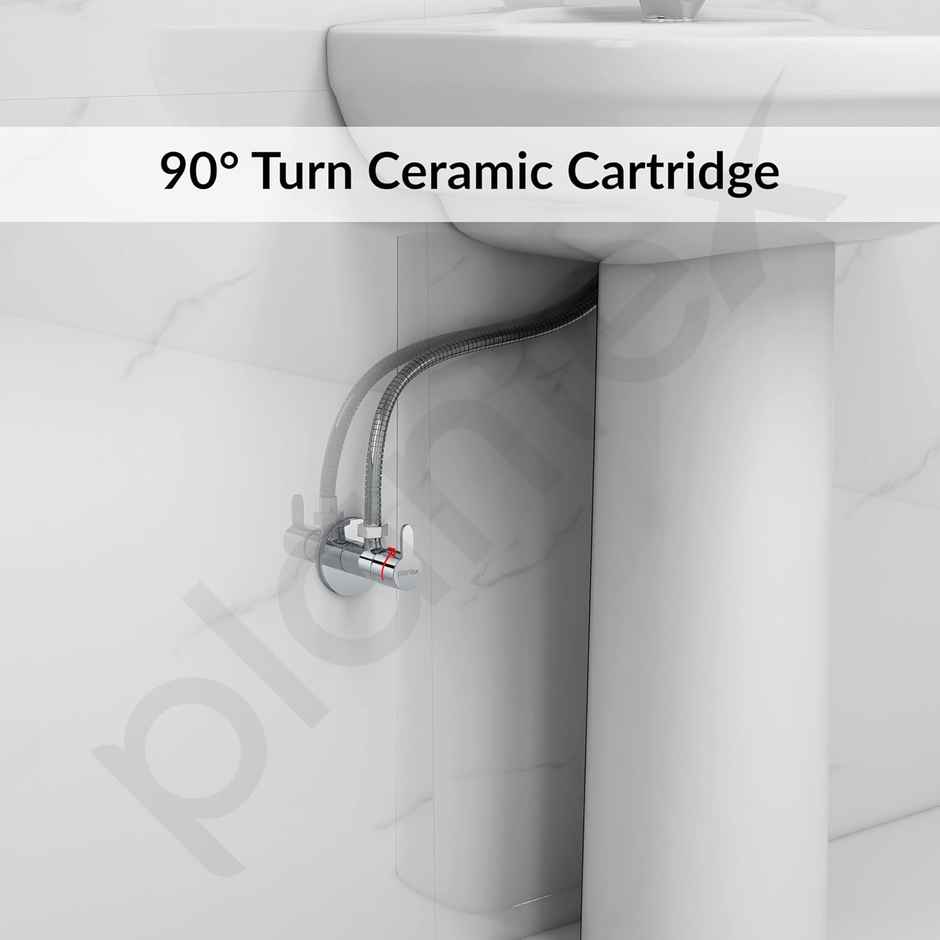 Plantex Pure Brass Angle Valve (Mirror-Chrome)