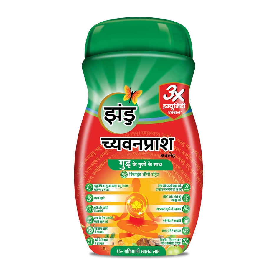 Zandu Jaggery Chyawanprash Avaleha, Made with Jaggery (Gur), No added Sugar