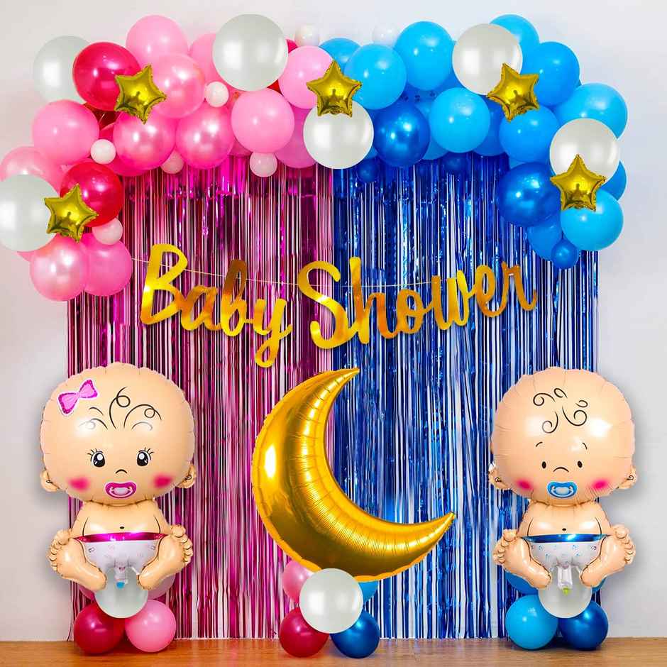 Party Propz Baby Shower Decoration Items - Pack Of 61