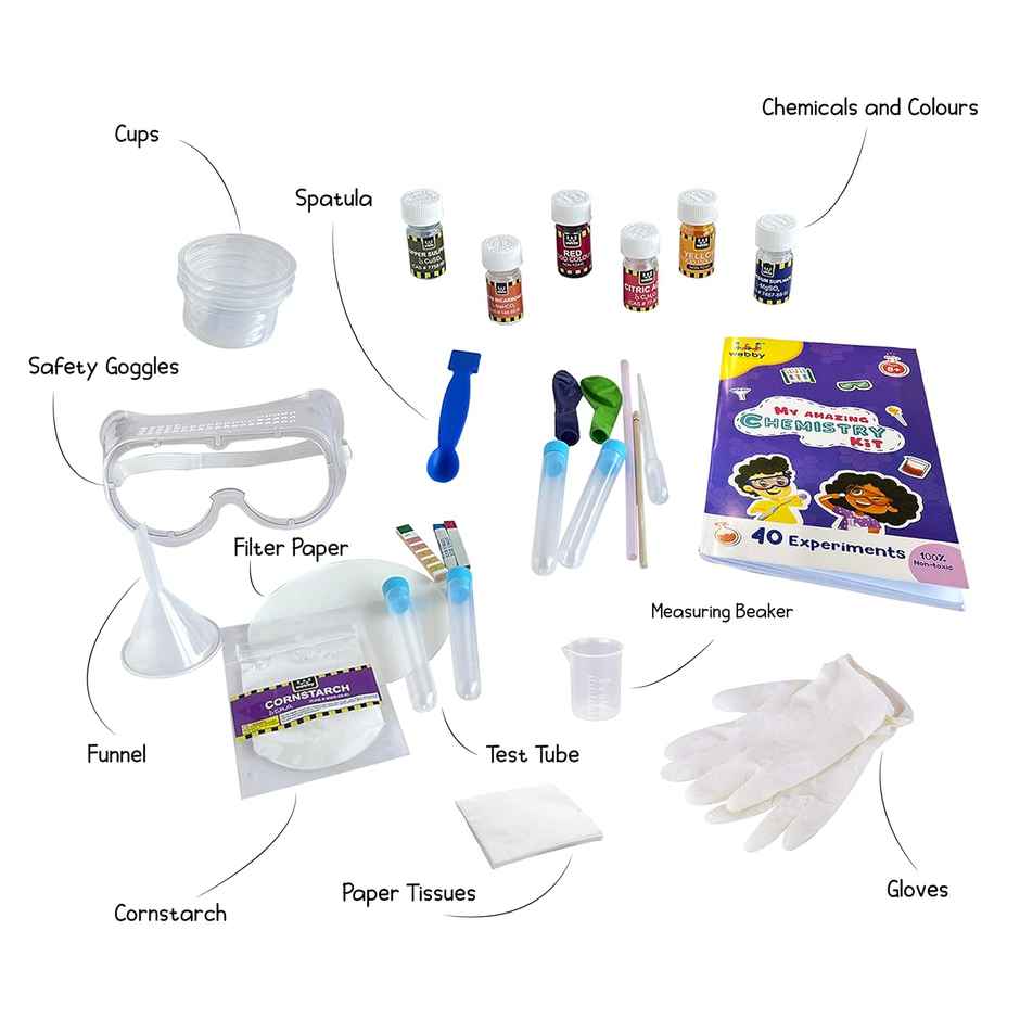 Webby Toys Chemistry Science Kit (Multicolour, 8+ years)