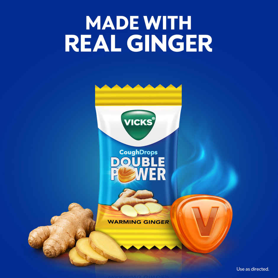 Vicks Cough Drops Double Power (Warming Ginger)