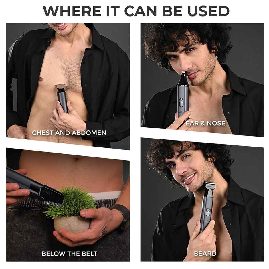 Winston 6 In 1 Full Body Trimmer For Men - Groom 360, Multigrooming Kit