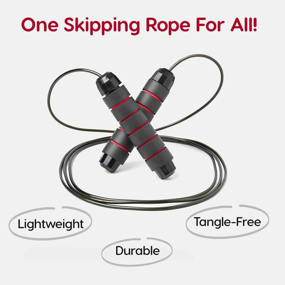 Wiselife Skipping Rope - Red Black