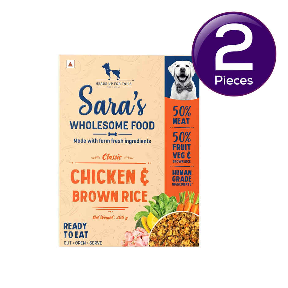 HUFT Sara's Wholesome Dog Food - Chicken & Brown Rice Packet Combo