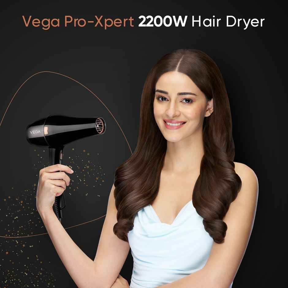 Vega Pro-Xpert 2200W Professional Hair Dryer for Women with 2 Speed/3 Heat Settings (VHDP-03)