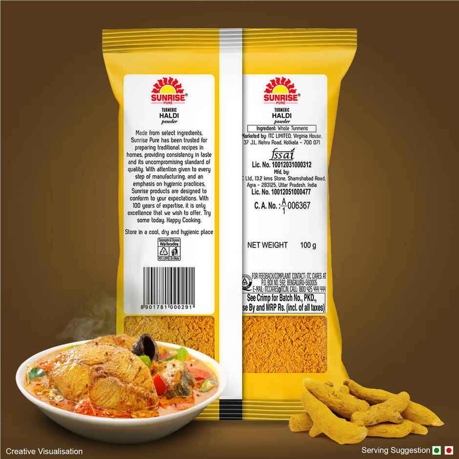 Sunrise Pure - Turmeric Powder (Pouch) Combo 