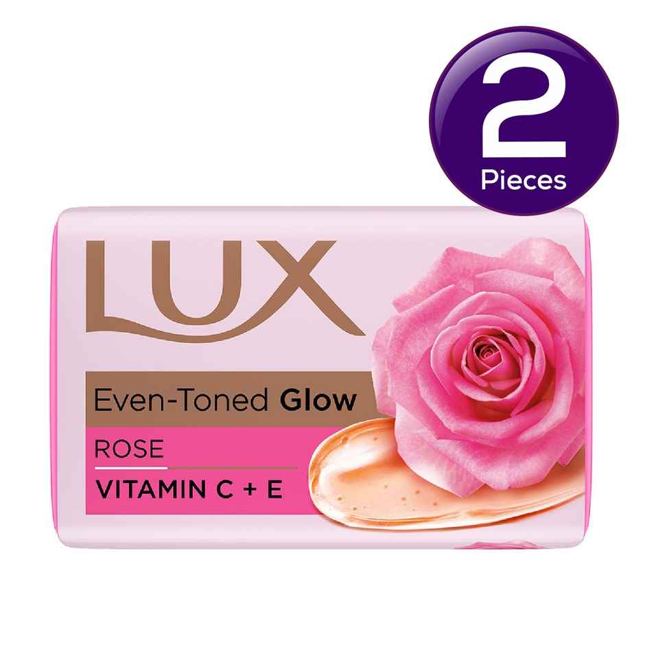 Lux Even-toned Glow Bathing Soap infused with Vitamin C & E For Superior Glow Combo