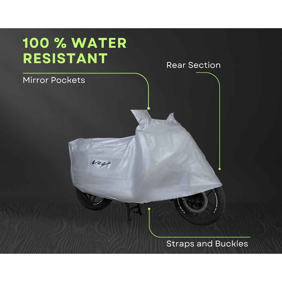 VEGA Universal Bike Cover UV Protection | Dustproof & Waterproof | Silver Matty | Bike-Scooter