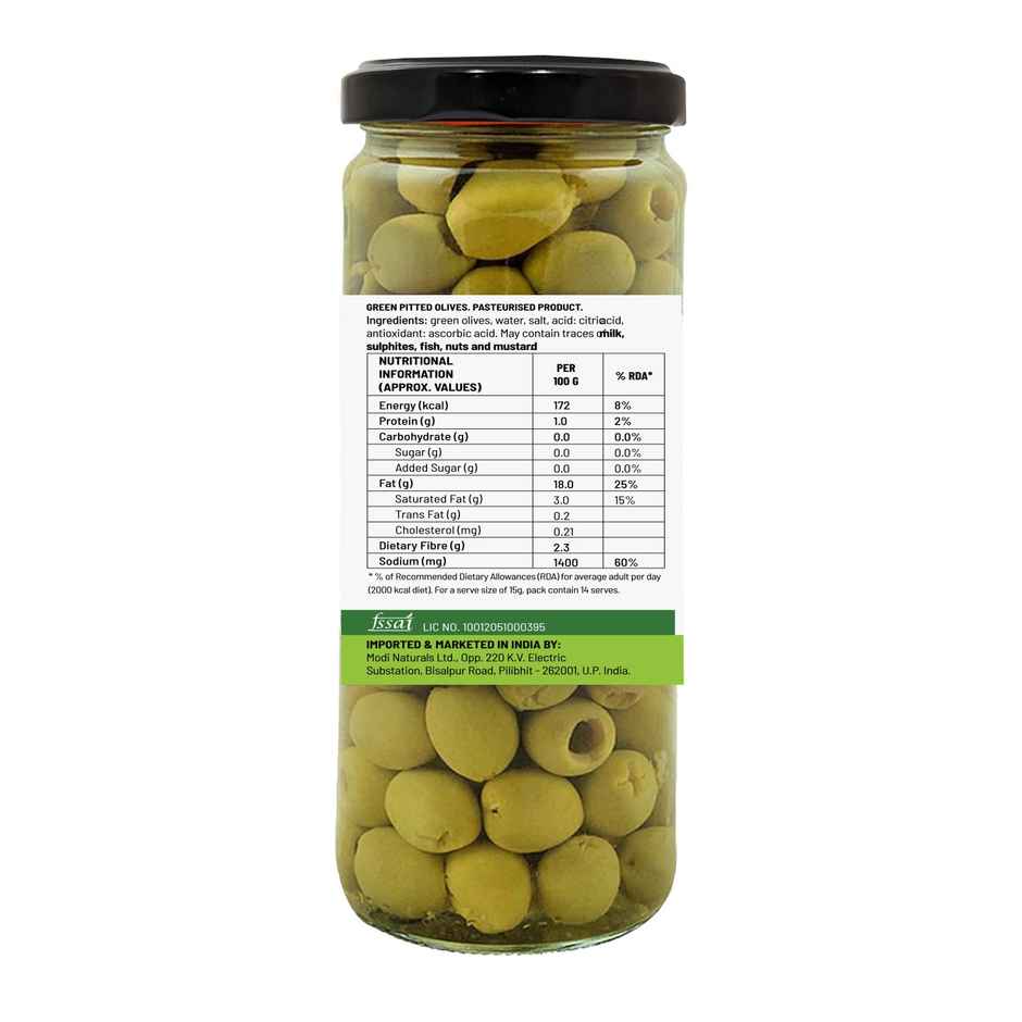 Oleev Kitchen Green Pitted Olives