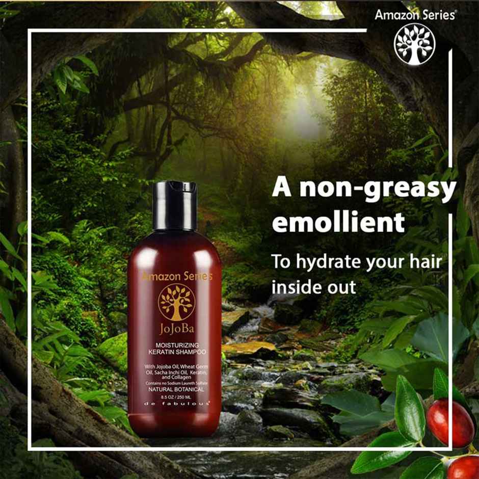 Amazon Series Jojoba Moisturizing Keratin Shampoo Sulphate Free All Hair Types