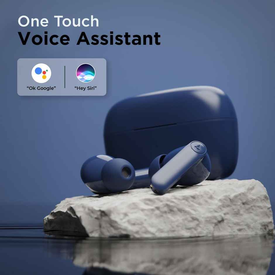 boAt Airdopes 138 Pro TWS Earbuds w/ 45H Playtime, ASAP Charge, 11 Mm Drivers & ENx Tech (Royal Blue)