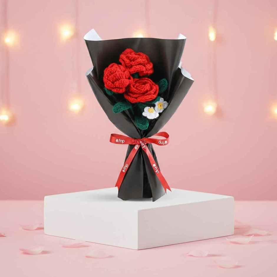 Forever Love Artificial Crochet Flower Bouquet | Ideal for Gifting | FNP