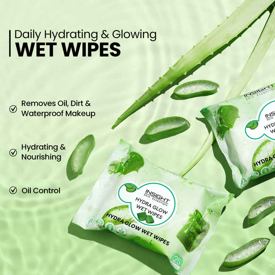 Insight Cosmetics Hydra Glow Wet Wipes