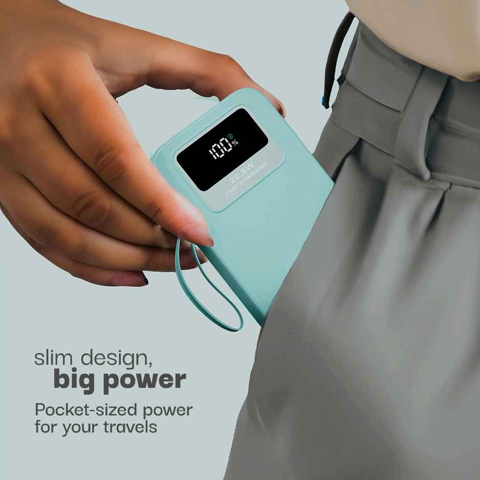 Lifelong AMPCHARGE 20000 mAh 22.5 W CompactPocketSize PowerBank 4 Input/Output Port (LLPBBWA20)