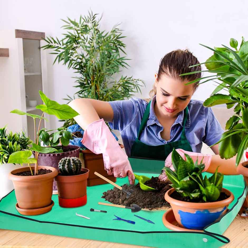 Yoursplants Gardening Mat For Indoor Plants Transplanting And Potting Mess Control | Pack Of 1