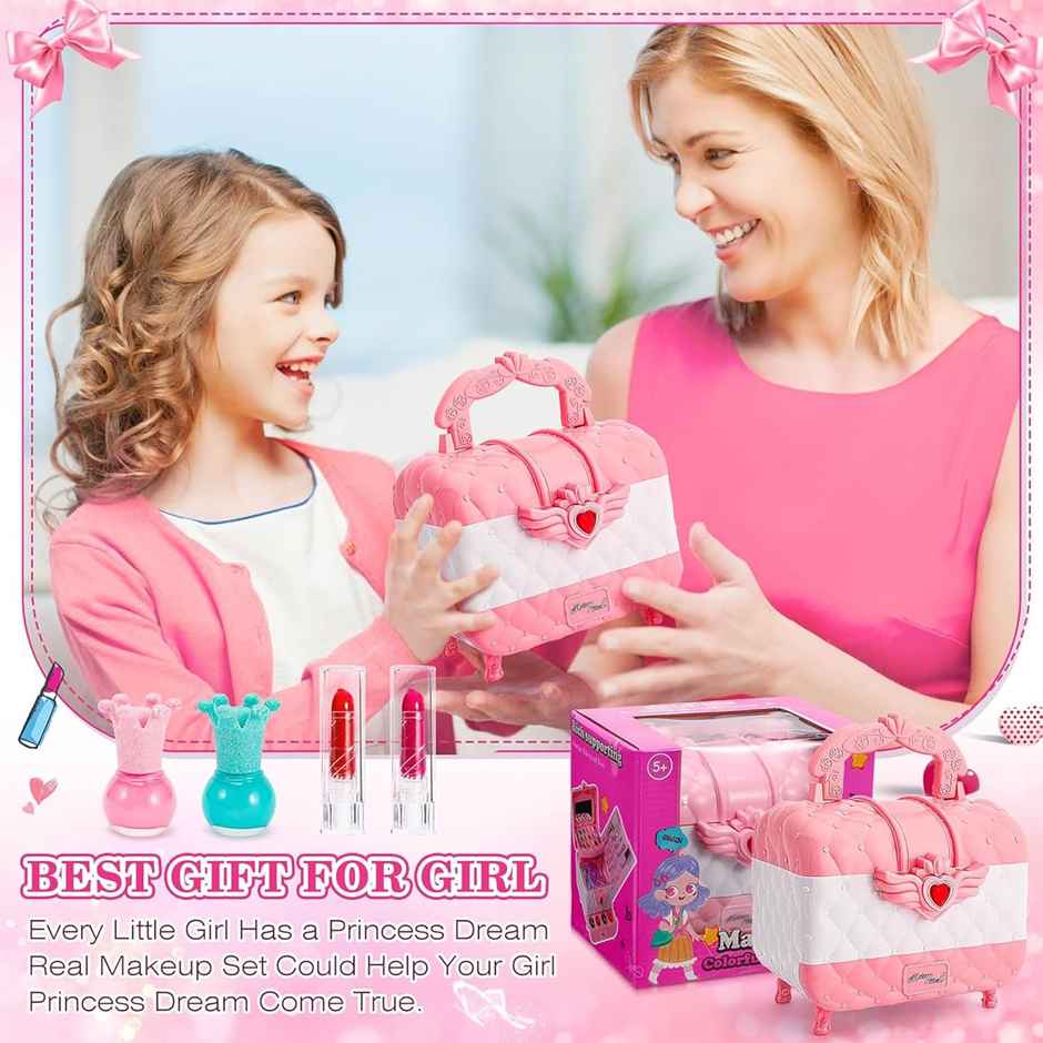 Kidology Kids Makeup Kit for Girl, Unicorn Toys for Girl Real Washable Makeup Girls Princess Play