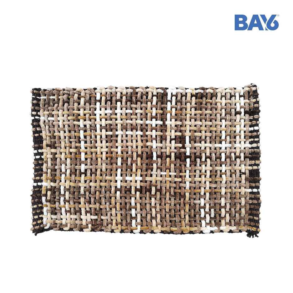 BAY6 Microfibre Weave Doormat - Brown - 40 x 60 cm