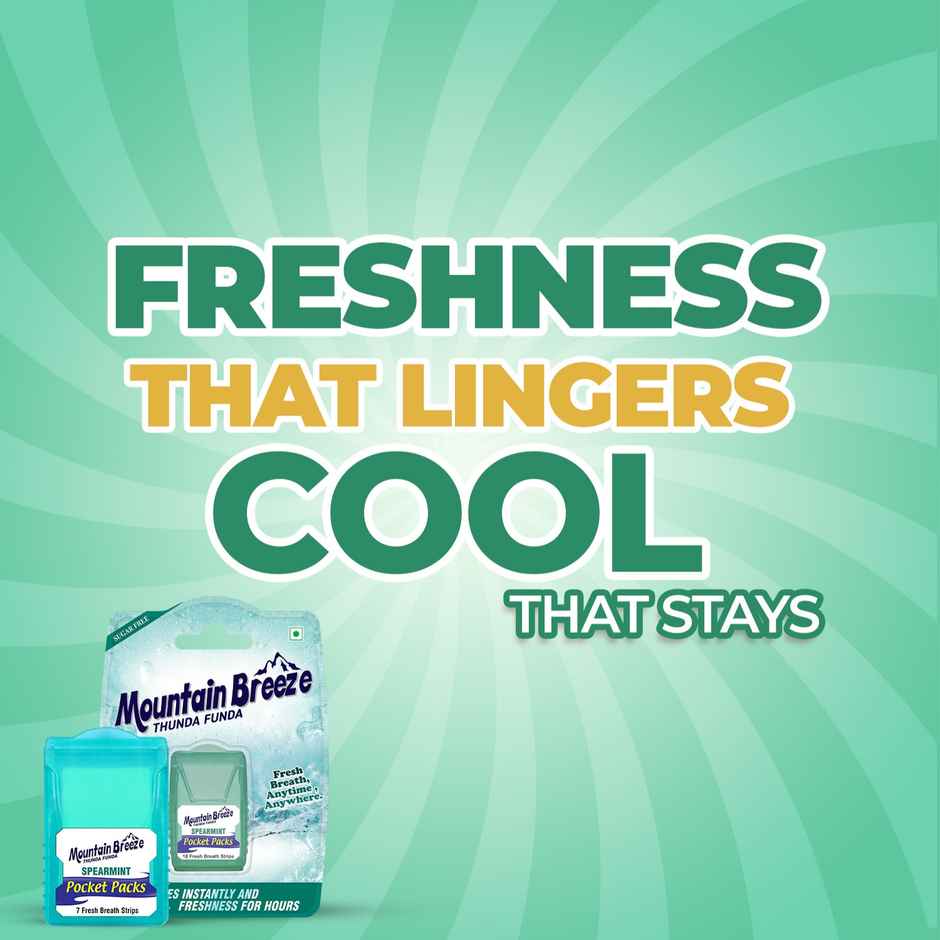MOUNTAIN BREEZE Sugar Free Strip | Spearmint