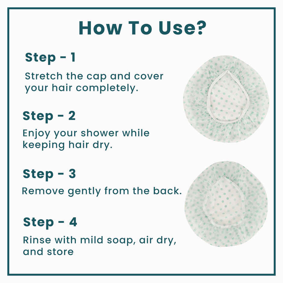 Midazzle Reusable Shower Caps 1S | Bathing, Swimming | MIHA6313