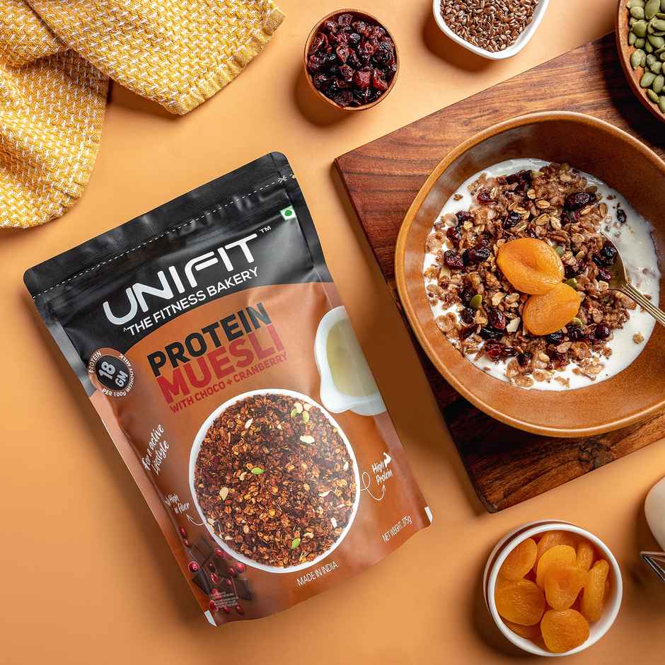 Unifit Protein Muesli | High Protein and Fiber | Crunchy and Nutritious