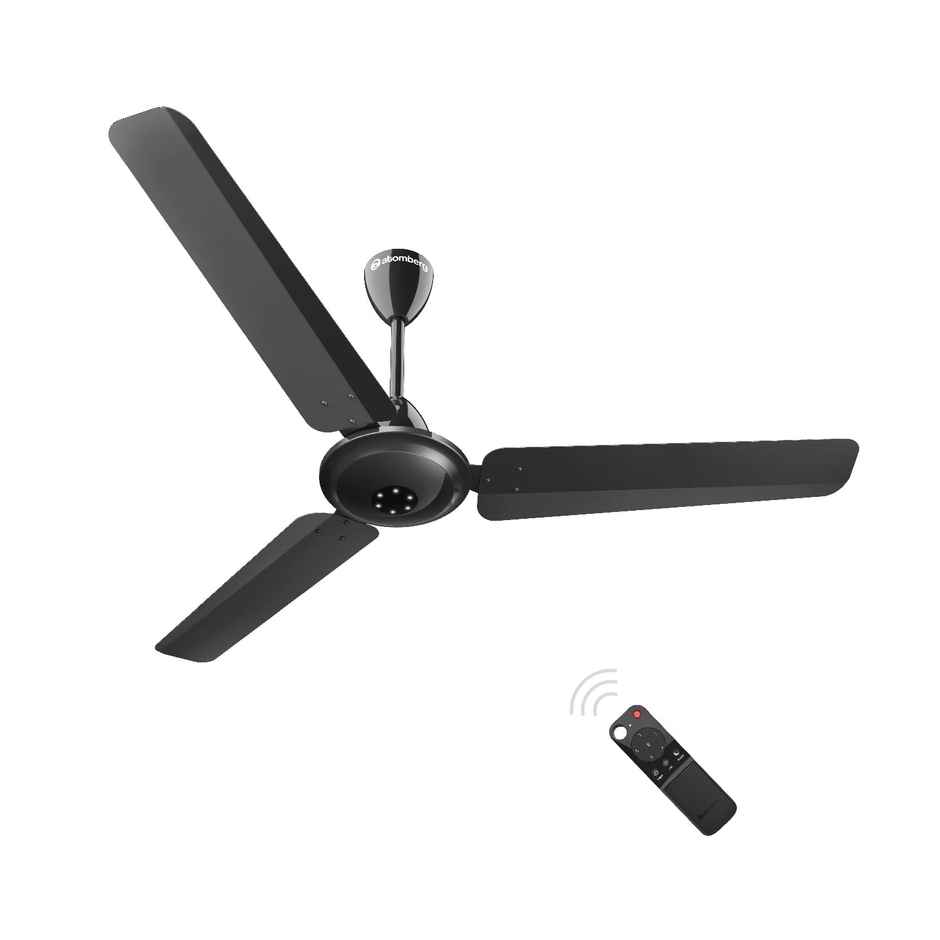 Atomberg Efficio Alpha BLDC Ceiling Fan, 1200mm, Remote Control, BEE 5 star Rated, Gloss Black