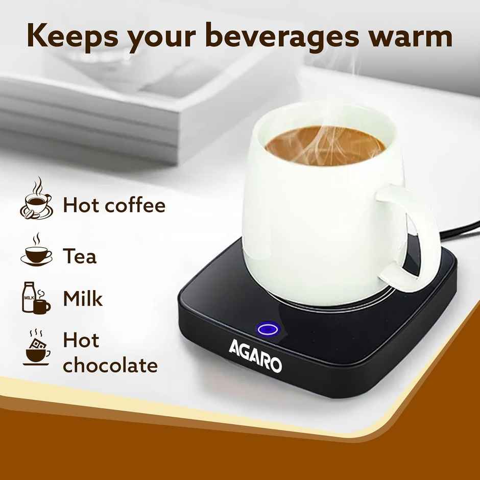 Agaro Elegant Coffee Mug Warmer, 3 Temp Setting