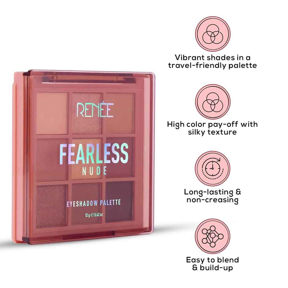 Renee Fearless Eyeshadow Palette - Nude