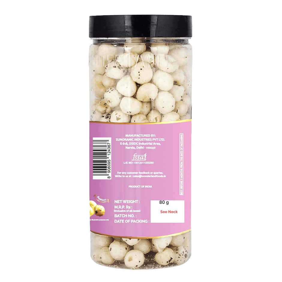 Wonderland Foods Vrat Roasted Pink Salt Flavoured Makhana
