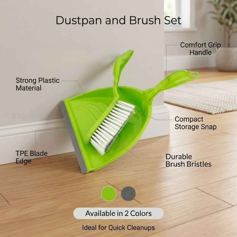 Proclean Dust Pan With Brush - Assorted